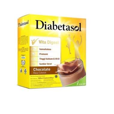 Promo Harga Diabetasol Special Nutrition for Diabetic Chocolate 1000 gr - Blibli