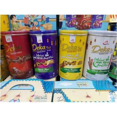 Deka Wafer Roll 360g-Dua Kelinci-Astor Kaleng-Choco-Nut-Hampers-Grosir ChocoNut-Ungu