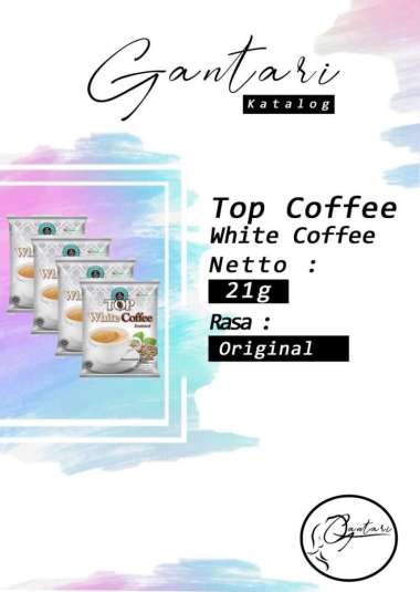 TOP White Coffee 21 g isi 10 Sachet / pack