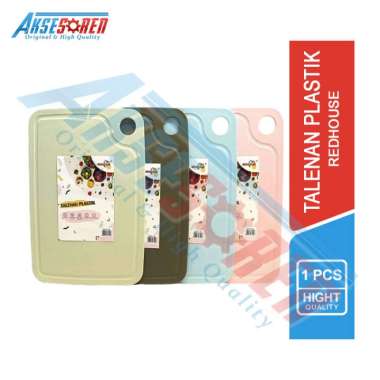 Aksesoren Landesan Pemotong Redhouse 521 / Alas Papan Potong Buah / Talenan Segi Plastik Tebal / Cut