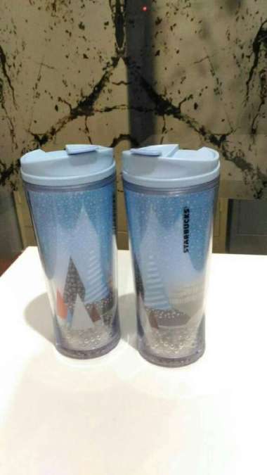TUMBLER STARBUCKS CHRISTMAS EDITION - BOTOL STARBUCKS 10oz