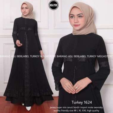 Ada JUMBO gamis turkey abaya muslim 1590 1606 1603 1569 1624 1332 ori by megastore farzolla 1624 M