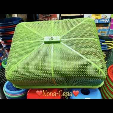 Tudung saji segi panjang / tudung saji plastik / penutup makanan meja