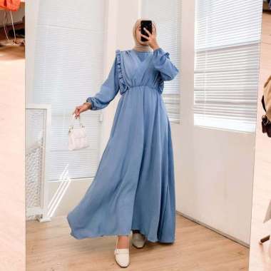 SADA DRESS by TALAOUTFIT | Gamis Rayon Crinkle | Lengan Balon | Gamis Kondangan | Seragam Lebaran | 