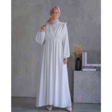 SADA DRESS by TALAOUTFIT | Gamis Rayon Crinkle | Lengan Balon | Gamis Kondangan | Seragam Lebaran | 