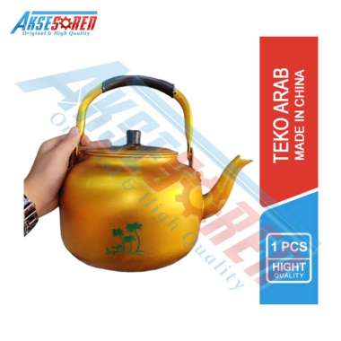 Aksesoren Eskan Kuning Made In China / Tempat Wadah Air Mineral Teh / Teko Stainless Steel 1.5 Liter