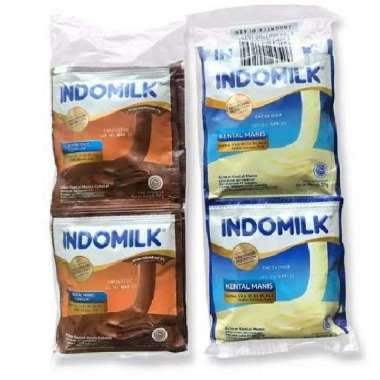 susu cair indomilk sachet 37gr 1pack Vanila