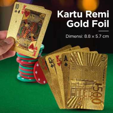 Jialong Kartu Remi Poker Gold Foil