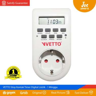 VETTO Stop Kontak Timer Digital Listrik - 1 Minggu