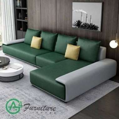 Kursi Sofa Sudut Ruang Tamu Ninu Minimalis Modern