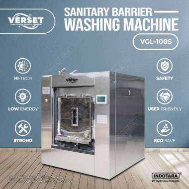 Sanitary Mesin Cuci Barrier Washer Extractor - Verset 50 Kgs