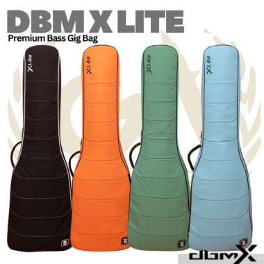 DBM X LITE Premium Electric Bass Gig Bag - Tas Softcase Bass BLUE