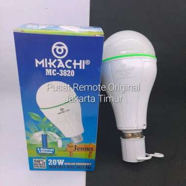 BOHLAM LAMPU LED EMERGENCY MIKACHI 20W 20 WAT BATTRAI LITHIUM ORIGINAL