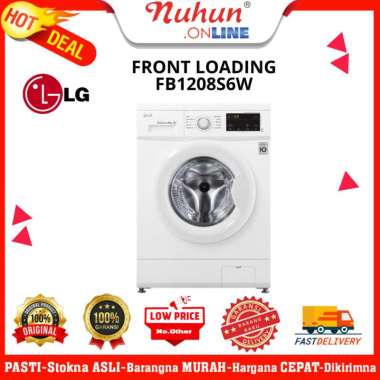 Mesin cuci Front loading LG FB1208S6W 8kg