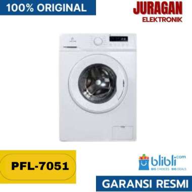 MESIN CUCI 1 TABUNG POLYTRON 7 KG FRONT LOADING PFL-7051