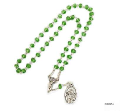 Kaplet Maria Bunda Penolong Abadi Kristal Ceko 6mm Devosi Katolik Multivariasi Multicolor