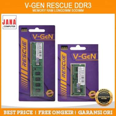 RAM V-GEN RESCUE DDR3 2GB 4GB 8GB 1600Mhz LONGDIMM SODIMM 8GB SODIMM