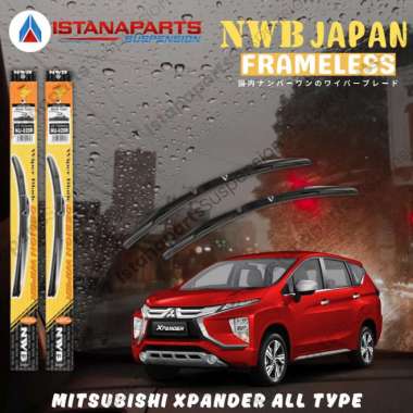 WIPER DEPAN NWB JAPAN HYBRID FRAMELESS XPANDER ALL TYPE UKURAN 26 & 16