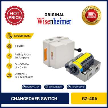 Change Over Switch 4P 40A Wisenheimer COS Ohm Saklar Genset 40 A ORI