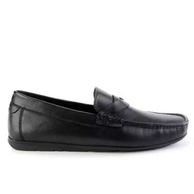 OBERMAIN SEPATU PANSUS PRIA ORIGINAL SLIP ON LOAFER LOAFERS KULIT ASLI ORI HITAM BLACK OM25