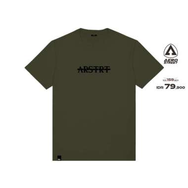 Aerostreet T Shirt Deluxe Hijau Army Kaos T-Shirt Tshirt AAAAA XXL
