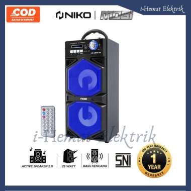 Speaker ukuran Besar Niko Mobi Speaker karaoke Speaker Portable Speaker Bluetooth Speaker full bass 