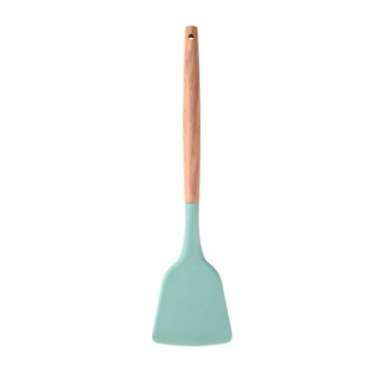 Spatula Silicon / Sutil Silikon Gagang Kayu Tahan Panas Tosca