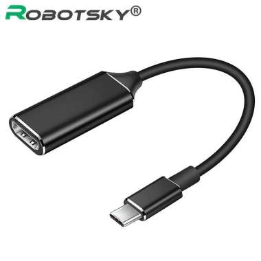Robotsky Cable Type-C Input to HDMI Output Adapter - kabel data