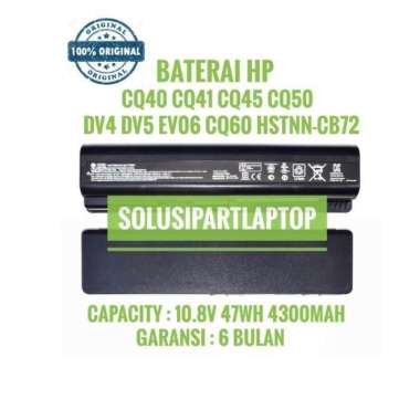 Baterai CQ40 CQ41 CQ45 CQ60 CQ61 CQ71 HP Pavilion DV4 DV6 ORIGINAL