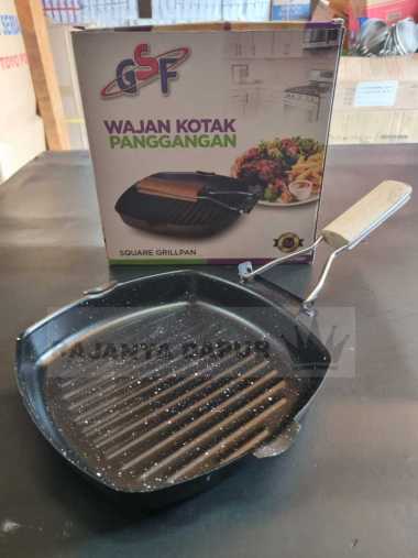 Square grill pan gsf - panggangan bbq segi gsf - panggangan teflon - pangganangan lipat bbq - pangga