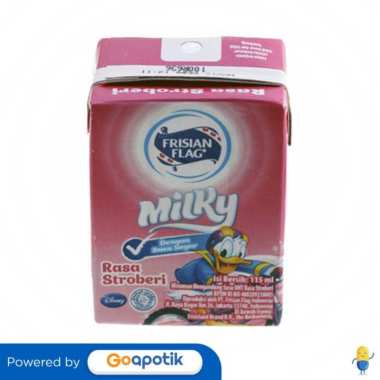 Promo Harga Frisian Flag Susu UHT Milky Zuzhu Zazha Strawberry 115 ml - Blibli