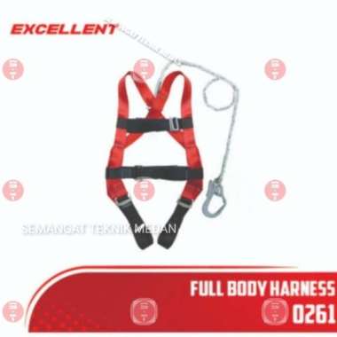 FULL BODY HARNESS SAFETY SABUK PENGAMAN SINGLE BIG 1 HOOK EXCELLENT