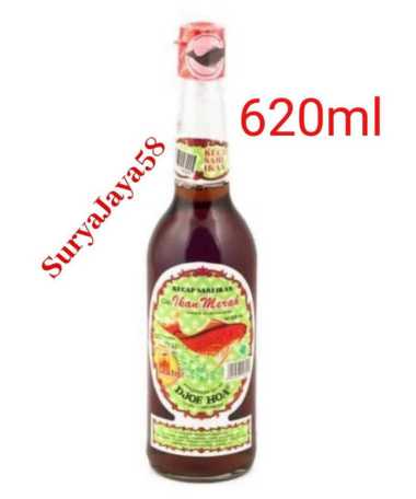 Kecap ikan djoe hoa 620 ml | kecap ikan merah djoe hoa 620ml - botol- SuryaJaya58