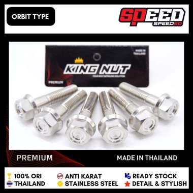 Baut Tabung Shock KTC Honda Beat Vario PCX ADV Genio Baut Probolt Thailand Stainless King Nut Orbit