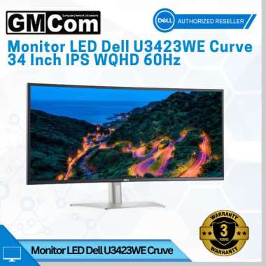 Monitor LED Dell U3423WE Curve 34" IPS WQHD 60Hz 5ms USB-C Speaker Garansi 3 Tahun