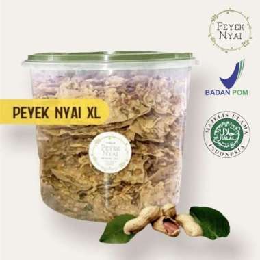 Peyek Nyai - Rempeyek Kacang Tanah (XL) Kedelai Hitam