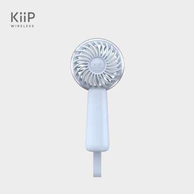 KIIP FAN02 KIPAS ANGIN MINI PORTABLE GENGGAM RECHARGEABLE FAN-3SPEED KIPAS GENGGAM 1200MAH Biru