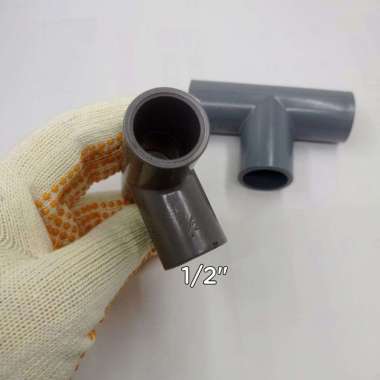 Tee Pipa Air 1/2" - 3/4" Inch Fitting PVC 1/2"