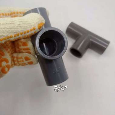 Tee Pipa Air 1/2" - 3/4" Inch Fitting PVC 3/4"