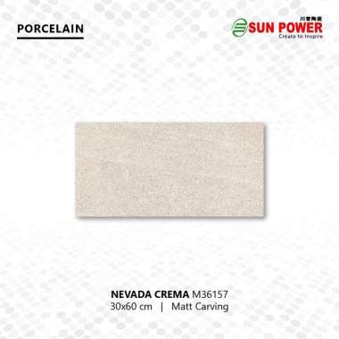 Granit Dinding Matt Carving - Nevada Series 30x60 | Sun Power Crema