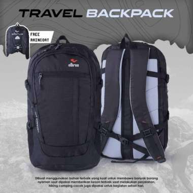 Tas Ransel Daypack Sekolah Pria Tas Backpack Cowok Anak SMP SMA Keren - Navy Hitam