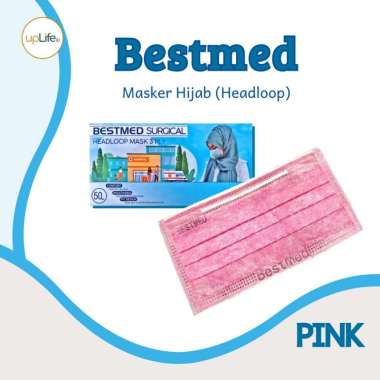 BESTMED Headloop Masker / Masker Medis Headloop PINK