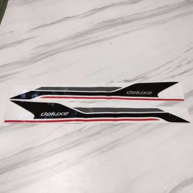 Sticker spion depan mobil Daihatsu Sigra deluxe 2022 stiker deluxe Hitam