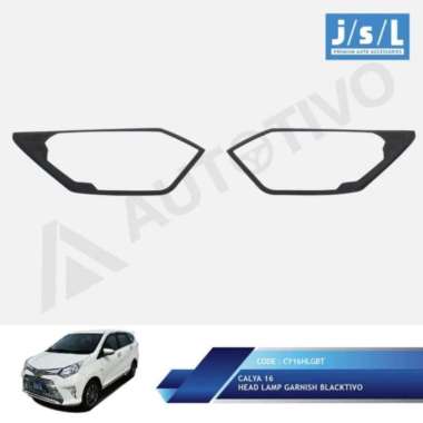Toyota calya garnish lampu depan/head lamp garnish blacktivo series Terbaik