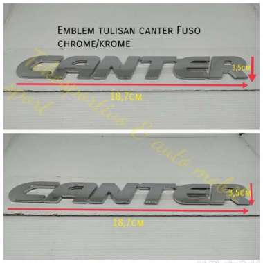 Emblem logo tulisan Lambang Canter Fuso box truck Emblem canter chrome fuso