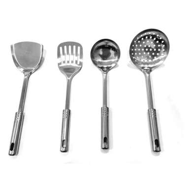 Kitchen Ware Set 4 In 1 Stainless - Spatula Alat Masak All In One Cakra Kitchenware