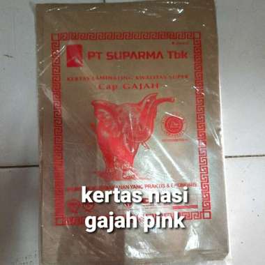 kertas bungkus nasi gajah pink / MEGA PINK 250lembar GAJAH PINK