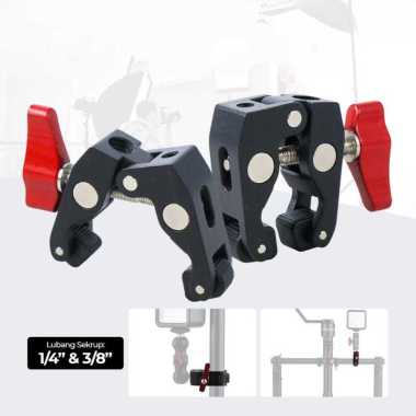 Andoer Super Clamp Magic Arm Kamera Ball Head 1/4 3/8 for LED Light