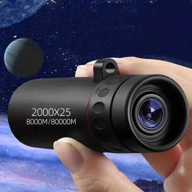 MARTAN Teropong Monokular Portable HD BAK4 FMC 2000x25 Hitam