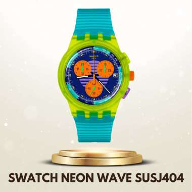 Swatch SUSJ404 NEON WAVE Jam Tangan Unisex Original
